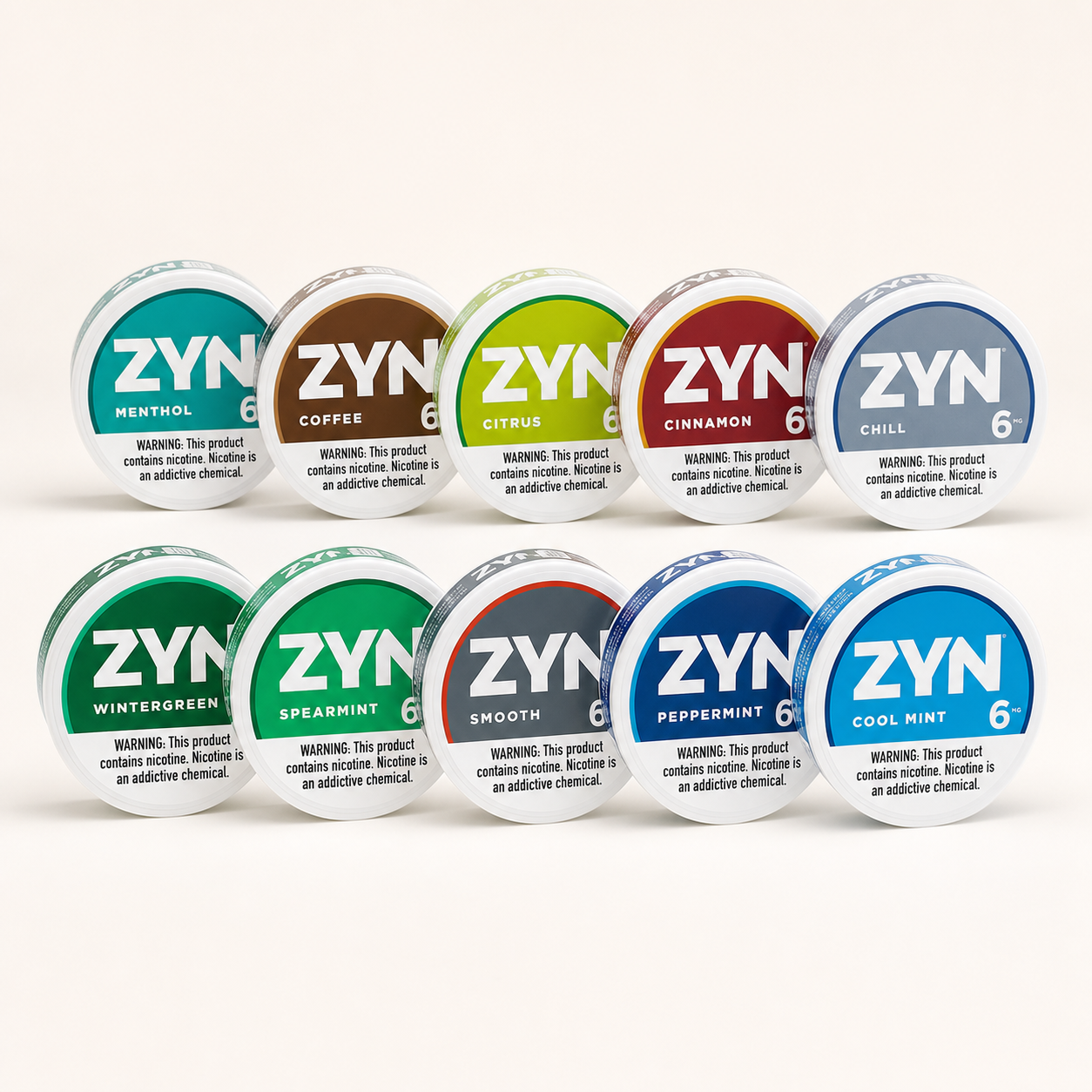 ZYN Nicotine Pouches 1PK lineup
